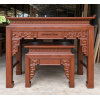 Bộ Bàn Thờ Họa Tiết Hồi Văn Gỗ Gõ Đỏ 153cm