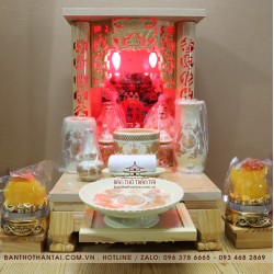 Bàn thờ thần tài mái bằng giá rẻ tại Hà Nội