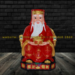 Tượng thần tài thổ công gấm đỏ Tượng thần tài thổ công gấm đỏ