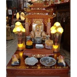 Bàn thờ thần tài thổ địa gỗ hương đá mạ vàng cao cấp Bàn thờ thần tài thổ địa gỗ hương đá mạ vàng cao cấp