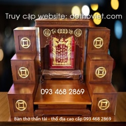 Bộ Bàn thờ thần tài thổ địa 2022 cao cấp Bộ Bàn thờ thần tài thổ địa 2022 cao cấp