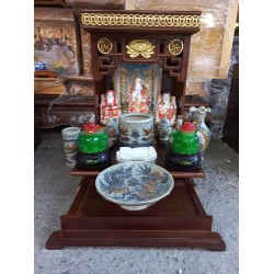 Bàn thờ thần tài rẻ đẹp với đồ thờ là men rạn cao cấp Bàn thờ thần tài rẻ đẹp với đồ thờ là men rạn cao cấp