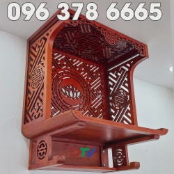 Bàn thờ treo tường chung cư có vách ngăn