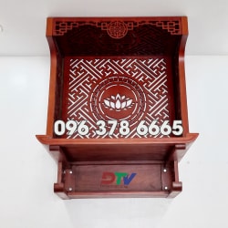 Bàn thờ treo tường chung cư có vách ngăn